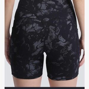 High Waist Biker Workout Shorts with Pockets